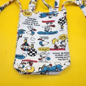 Peanuts Snoopy Tote Bag 7 Inch Flying Ace White
